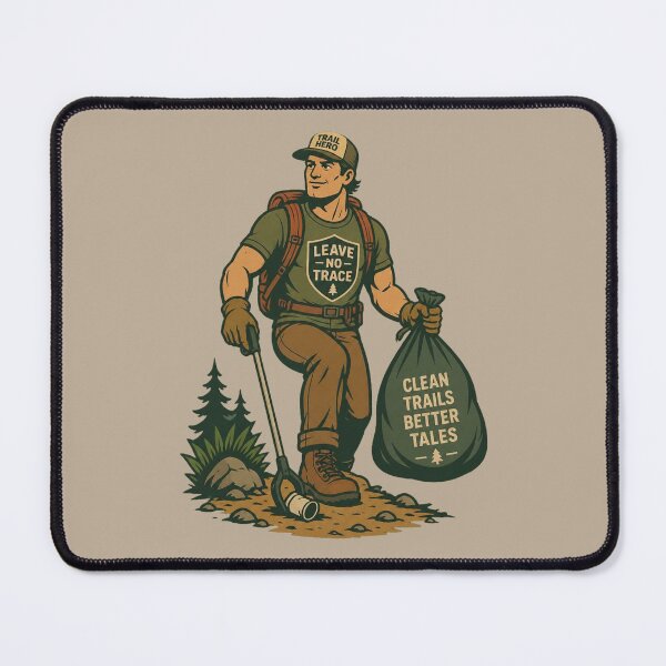 Item preview, Trail Hero Clean Trails Better Tales designed and sold by BROHLine Studio.