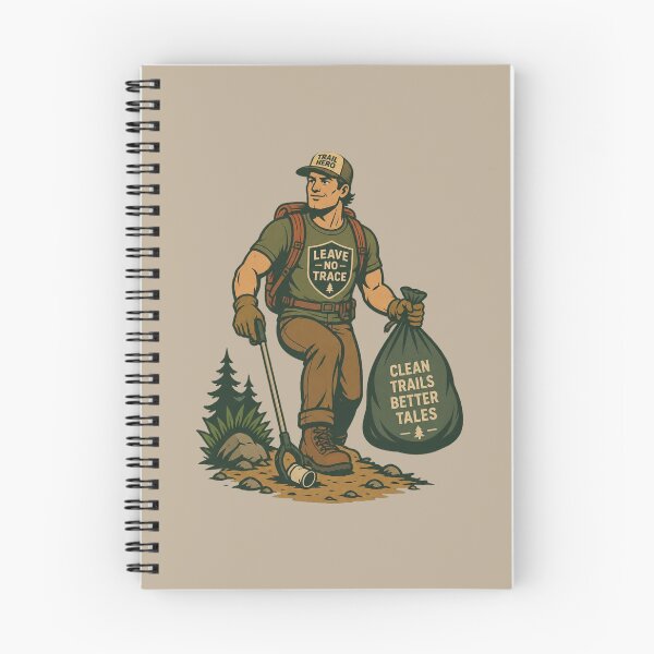 Item preview, Trail Hero Clean Trails Better Tales designed and sold by BROHLine Studio.