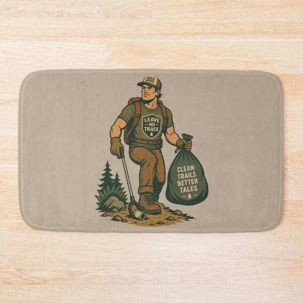 Item preview, Trail Hero Clean Trails Better Tales designed and sold by BROHLine Studio.