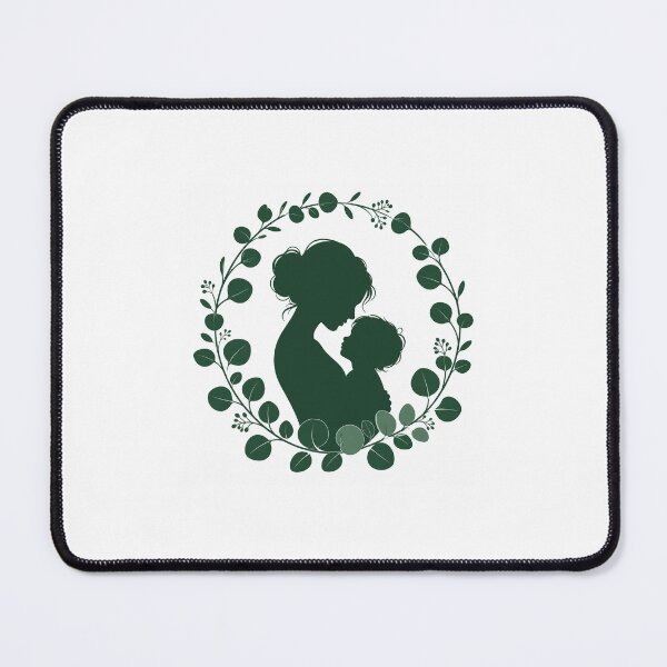 Item preview, Mother and Child Nature Silhouette Art designed and sold by lunarmia.