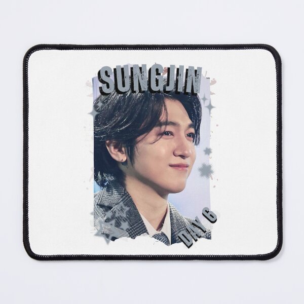 Item preview, DAY6 Group Sungjin Members Retro Scrapbook Kpop Collage Design designed and sold by HELL0WBELLO.