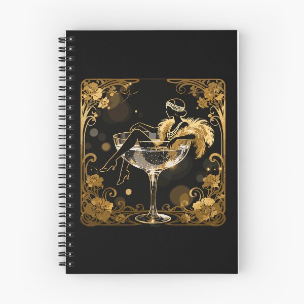 Item preview, Golden elegance: Flapper girl in champagne designed and sold by Pineapple-Tree.