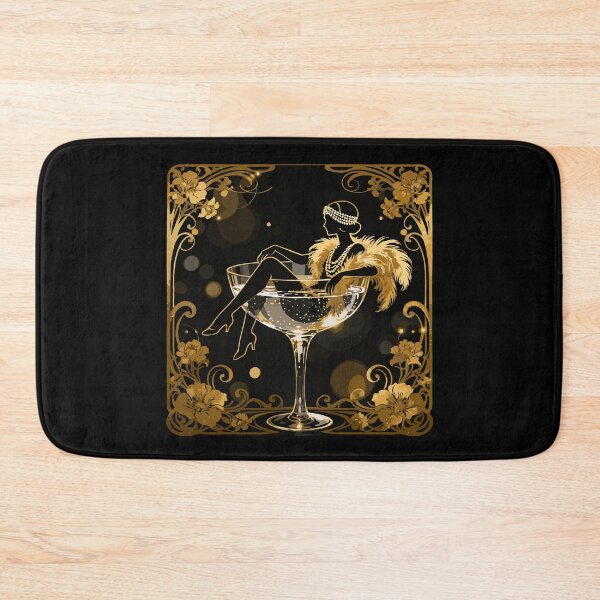 Item preview, Golden elegance: Flapper girl in champagne designed and sold by Pineapple-Tree.