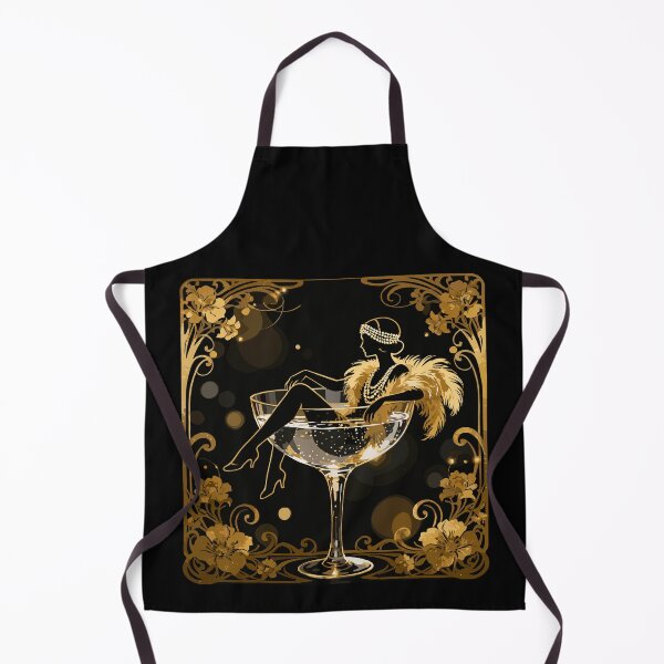 Item preview, Golden elegance: Flapper girl in champagne designed and sold by Pineapple-Tree.