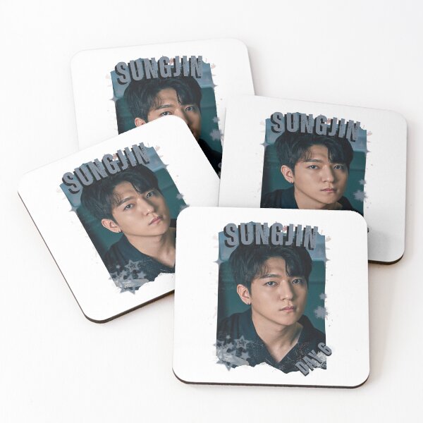 Item preview, DAY6 Group Sungjin Members Retro Scrapbook Kpop Collage Design designed and sold by HELL0WBELLO.