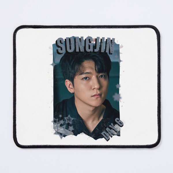 Item preview, DAY6 Group Sungjin Members Retro Scrapbook Kpop Collage Design designed and sold by HELL0WBELLO.