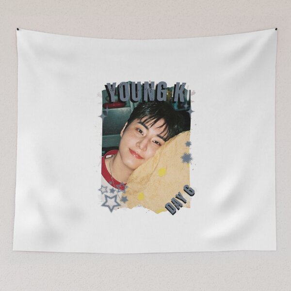 Item preview, DAY6 Group Young K Members Retro Scrapbook Kpop Collage Design designed and sold by HELL0WBELLO.