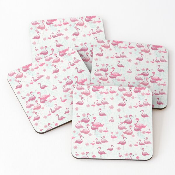 Item preview, Ocean Birds Flamingo Seamless Pattern designed and sold by thecherishlane.