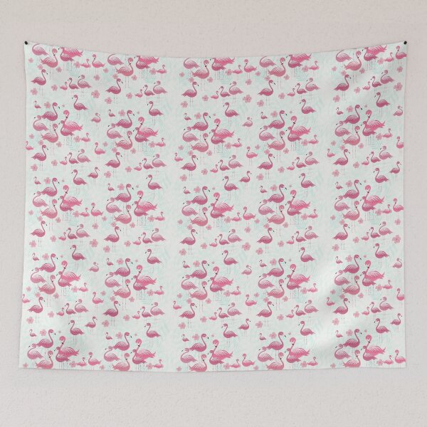 Item preview, Ocean Birds Flamingo Seamless Pattern designed and sold by thecherishlane.