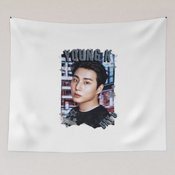 Item preview, DAY6 Group Young K Members Retro Scrapbook Kpop Collage Design designed and sold by HELL0WBELLO.