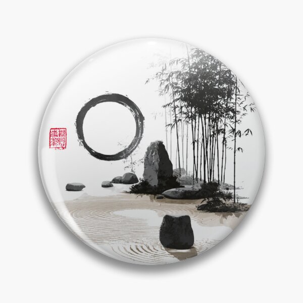 Item preview, Zen Serenity: Enso Circle and Bamboo Garden designed and sold by montaodujour.