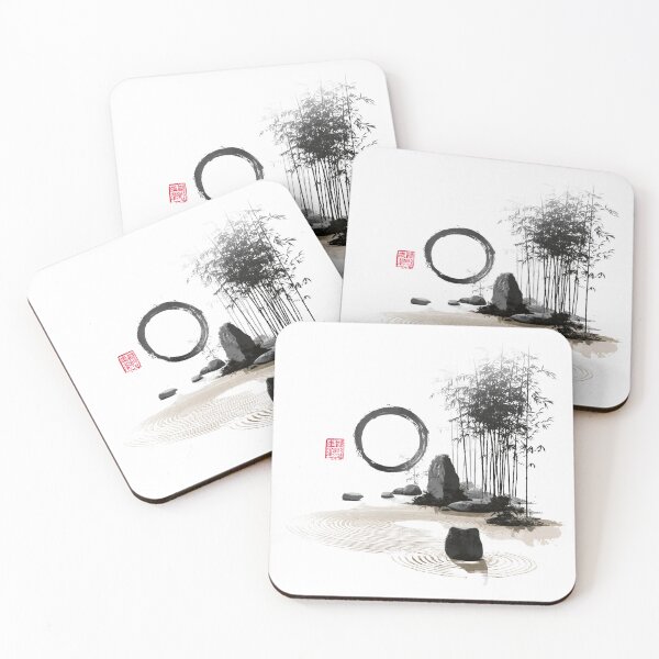 Item preview, Zen Serenity: Enso Circle and Bamboo Garden designed and sold by montaodujour.
