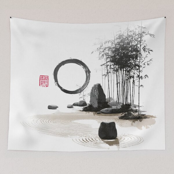 Item preview, Zen Serenity: Enso Circle and Bamboo Garden designed and sold by montaodujour.