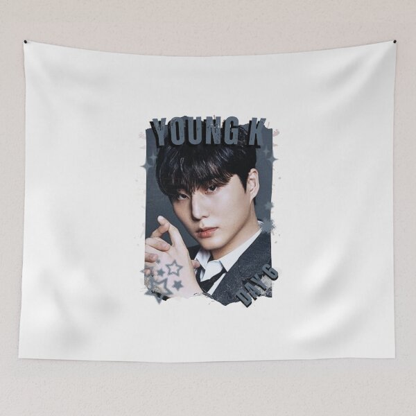 Item preview, DAY6 Group Young K Members Retro Scrapbook Kpop Collage Design designed and sold by HELL0WBELLO.