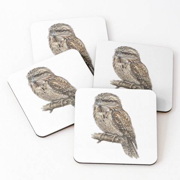 Item preview, Tawny Frogmouth Watercolor Illustration designed and sold by Jaruart.