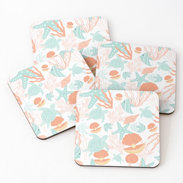 Item preview, Ocean Animals And Pearls Condensed Seamless Pattern designed and sold by thecherishlane.
