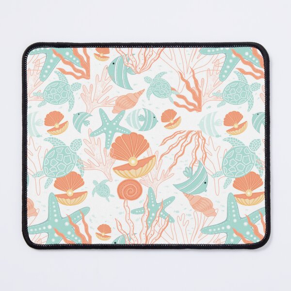 Item preview, Ocean Animals And Pearls Condensed Seamless Pattern designed and sold by thecherishlane.