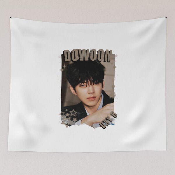 Item preview, DAY 6 Group Dowoon Members Retro Scrapbook Kpop Collage Design designed and sold by HELL0WBELLO.