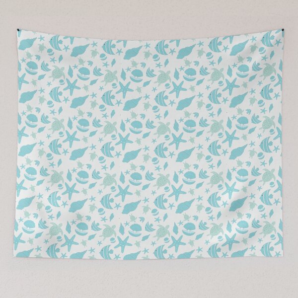 Item preview, Our Ocean Friends - Hand Drawn Illustration Seamless Pattern Design designed and sold by thecherishlane.