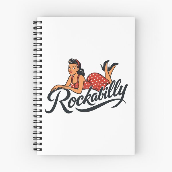 Item preview, Rockabilly pinup woman in petticoat rock'n'roll designed and sold by Pineapple-Tree.