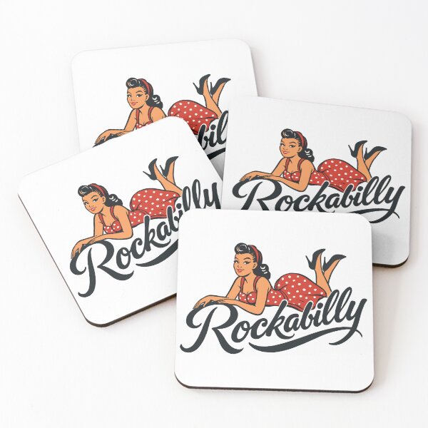 Item preview, Rockabilly pinup woman in petticoat rock'n'roll designed and sold by Pineapple-Tree.