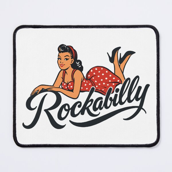 Item preview, Rockabilly pinup woman in petticoat rock'n'roll designed and sold by Pineapple-Tree.