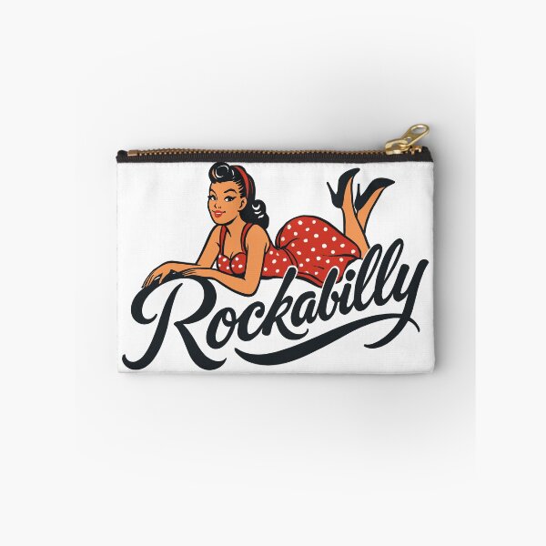 Item preview, Rockabilly pinup woman in petticoat rock'n'roll designed and sold by Pineapple-Tree.
