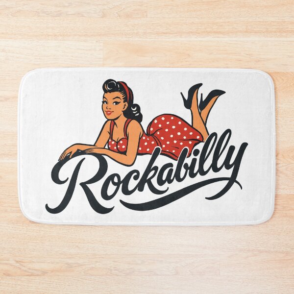 Item preview, Rockabilly pinup woman in petticoat rock'n'roll designed and sold by Pineapple-Tree.