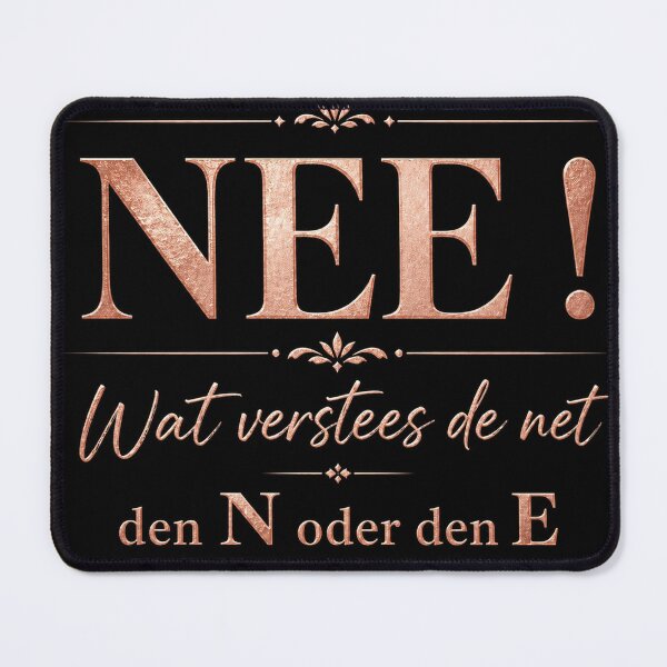 Item preview, Nope! What does the net mean? The N or the E – humorous Lëtzebuersche saying designed and sold by bymandyart.