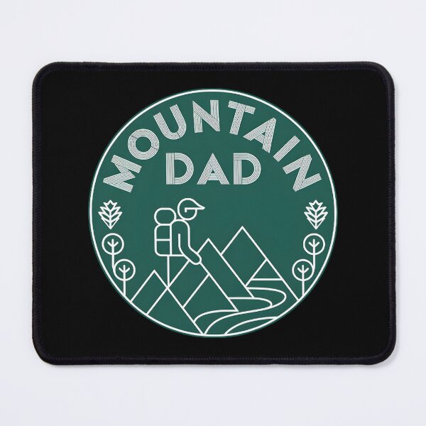 Item preview, Mountain Dad Hiking Badge Minimal Line Art Baseball Cap Design designed and sold by FestivityFinds.