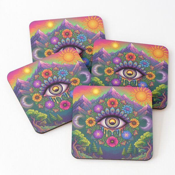 Item preview, rippy Universe Eye – Colorful Boho Nature Tee designed and sold by JAMESAMORN.