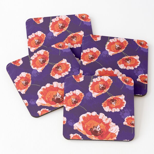 Item preview, Purple version of Poppies in ther meadow designed and sold by studiodrchicken.