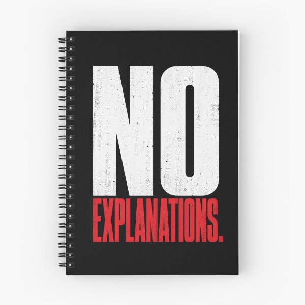 Item preview, No Explanations – Bold Attitude Quote Minimalist Streetwear designed and sold by the-dovlat.