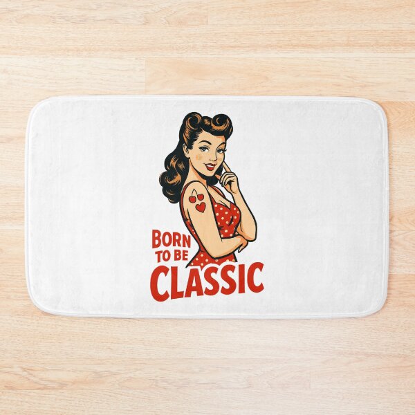 Item preview, Born to Be Classic – Pin-Up Woman in Retro Style designed and sold by Pineapple-Tree.
