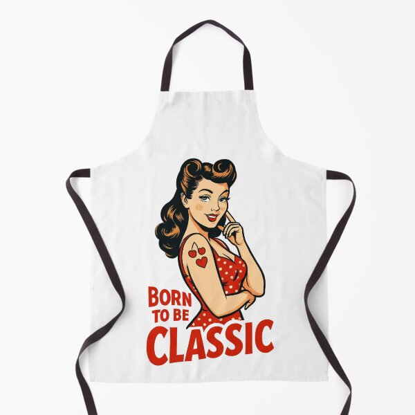 Item preview, Born to Be Classic – Pin-Up Woman in Retro Style designed and sold by Pineapple-Tree.