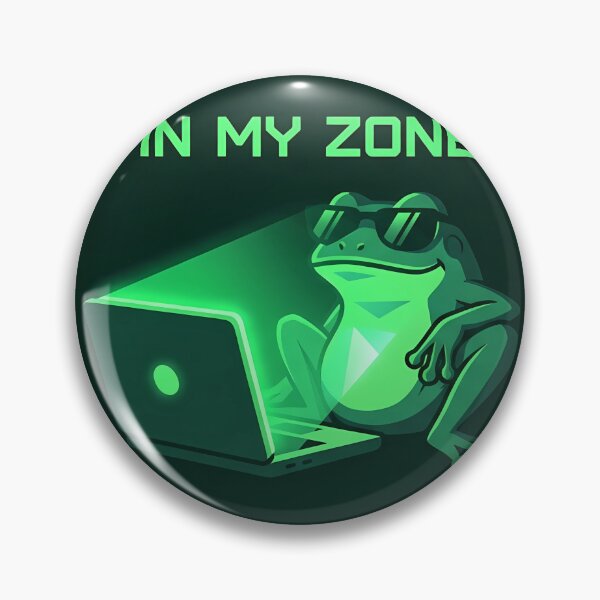 Item preview, In My Zone - Gamer Frog Hacker Aesthetic designed and sold by LYZ7VANI.