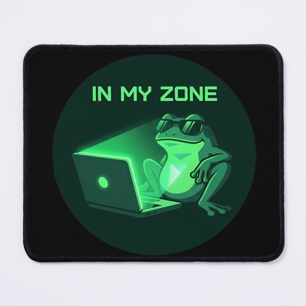 Item preview, In My Zone - Gamer Frog Hacker Aesthetic designed and sold by LYZ7VANI.