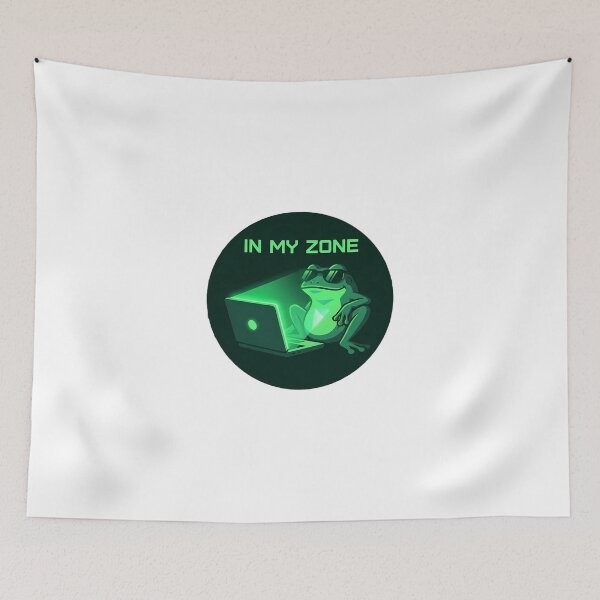 Item preview, In My Zone - Gamer Frog Hacker Aesthetic designed and sold by LYZ7VANI.