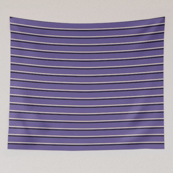 Item preview, Violet, black & dutch white horizontal lines designed and sold by Mint + Midnight.