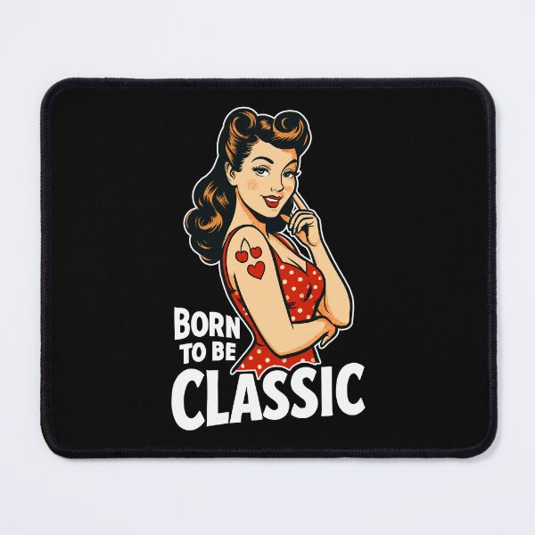 Item preview, Born to Be Classic – Pin-Up Woman in Retro Style designed and sold by Pineapple-Tree.