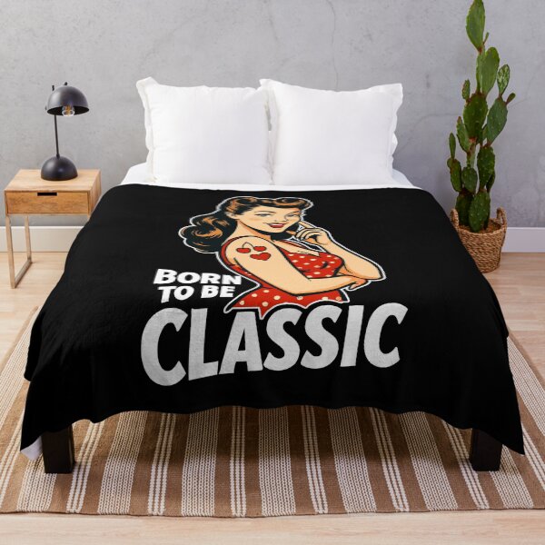 Item preview, Born to Be Classic – Pin-Up Woman in Retro Style designed and sold by Pineapple-Tree.