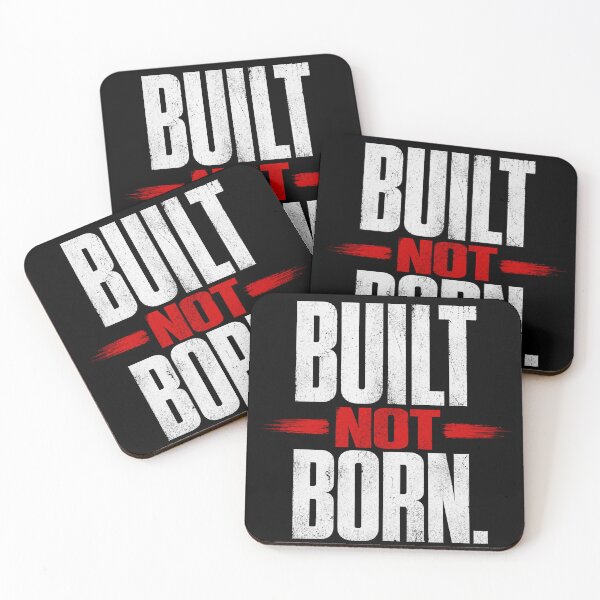 Item preview, Built Not Born – Motivation Quote Gym Mindset designed and sold by the-dovlat.