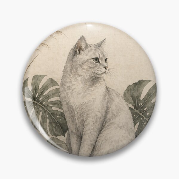 Item preview, Japandi Cat Wall Art Print | Minimal Sumi-e Botanical Cat Illustration designed and sold by IconicDesignsXd.