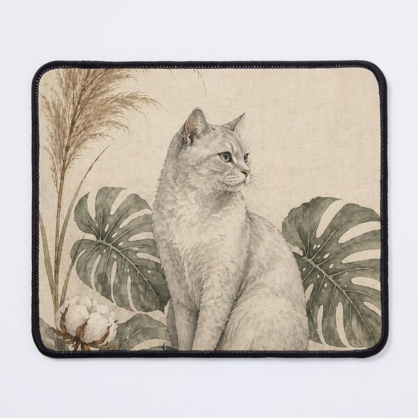 Item preview, Japandi Cat Wall Art Print | Minimal Sumi-e Botanical Cat Illustration designed and sold by IconicDesignsXd.