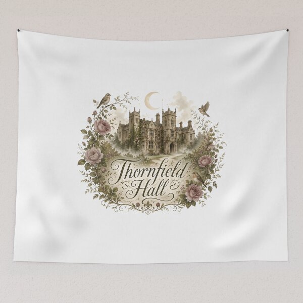 Item preview, Thornfield Hall Jane Eyre Vintage Gothic Mansion designed and sold by Fenay Designs.