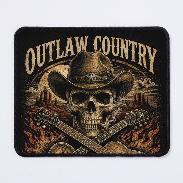 Item preview, Outlaw Country Skull Biker Guitar Design designed and sold by Shivadhiraj.