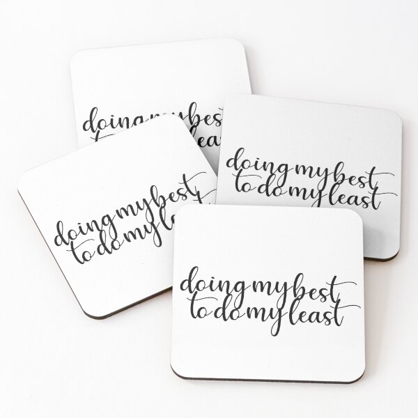Item preview, Doing My Best to Do My Least – Funny Sarcastic Typography Design designed and sold by thecherishlane.