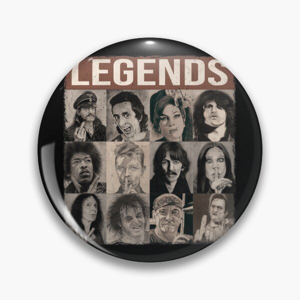 Item preview, LEGENDS – Vintage Rock Collage designed and sold by RonnyMilleo.