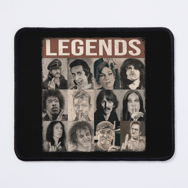 Item preview, LEGENDS – Vintage Rock Collage designed and sold by RonnyMilleo.