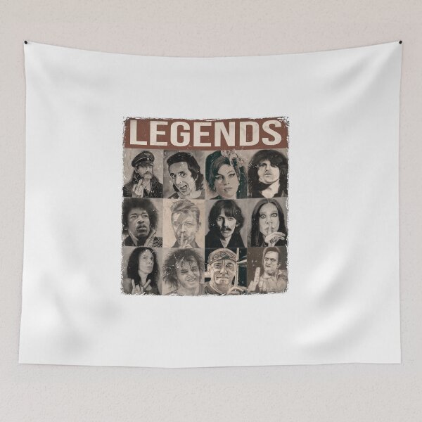 Item preview, LEGENDS – Vintage Rock Collage designed and sold by RonnyMilleo.